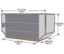 Полуразмерные контейнеры для нижней палубы LD 4 Low deck Containers LD-4
